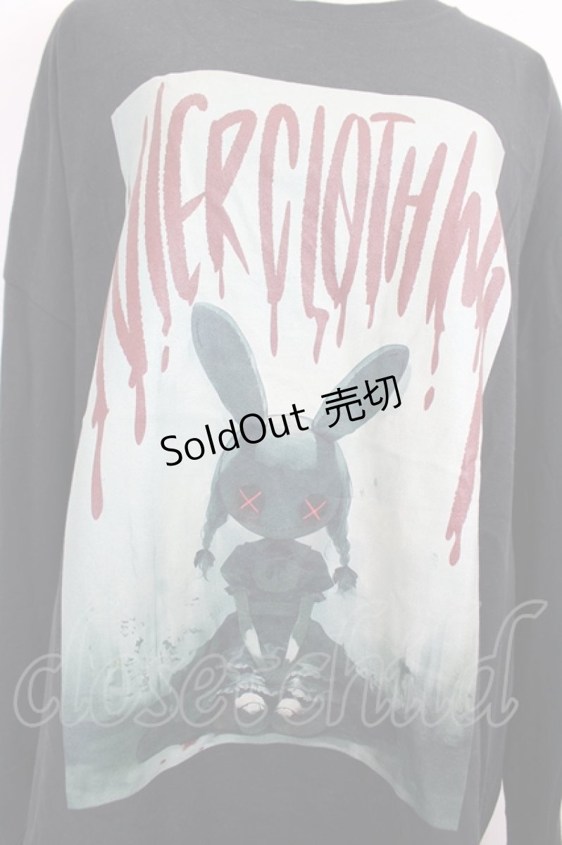 画像3: NieR Clothing / うさぎさんカットソー XL 黒 I-26-07-07-041-PU-TO-SA-ZI (3)