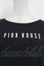 画像3: PINK HOUSE / ロゴボーダー半袖カットソー  黒Ｘ白 I-26-07-07-047-LO-TO-SA-ZI (3)