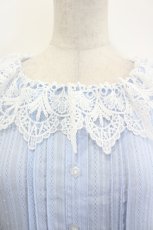 画像3: Cherirulu Chocola / MYレースフリルワンピース L サックス I-26-07-07-049-LO-OP-SA-ZI (3)