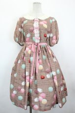 画像1: Leur Getter / Macaron Party袖付きワンピース  チョコ I-26-07-07-094-LU-OP-SA-ZI (1)