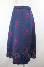 画像2: MILK / 薔薇スカート  紺Ｘ赤 I-26-07-07-100-ML-SK-SA-ZI (2)