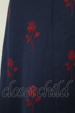 画像3: MILK / 薔薇スカート  紺Ｘ赤 I-26-07-07-100-ML-SK-SA-ZI (3)
