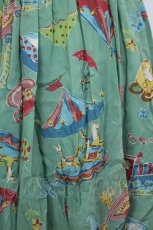 画像3: Jane Marple / ワンダーランドプリントのフレアースカート  グリーン I-26-07-07-106-JM-SK-SA-ZI (3)