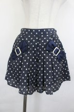 画像1: Fi.n.t / リボンポケットドットショートパンツ  ネイビーＸ白 I-26-07-07-112-CA-PA-SA-ZI (1)