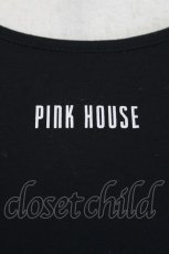 画像4: PINK HOUSE / ロゴ半袖カットソー  黒Ｘ白 I-26-07-09-029-LO-TO-SA-ZI (4)