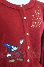 画像4: axes femme kawaii / 【Disney】ファンタジア／ニットカーデ  赤 I-26-07-09-041-AX-TO-TE-ZI (4)