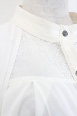 画像5: Rozen Kavalier / シアー重ね着風長袖シャツ  アイボリー I-26-07-09-043-OO-BL-SA-ZI (5)