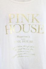 画像4: PINK HOUSE / ロゴプリントノースリーブトップス  アイボリーＸゴールド I-26-07-09-005-LO-TO-SA-ZI (4)