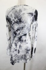 画像3: GHOST of HARLEM / タイダイロングカットソー  白×グレー I-26-07-09-050-PU-TO-TE-ZI (3)