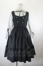 画像1: axes femme POETIQUE / 姫袖風ジャンパースカートドッキングワンピース   I-26-07-09-056-AX-OP-TE-ZI (1)