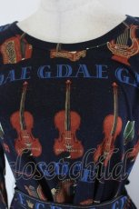 画像2: Jane Marple / バイオリンカットワンピース  ネイビー I-26-07-09-070-JM-OP-SA-ZI (2)