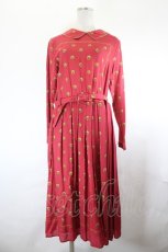 画像1: Jane Marple Dans Le Salon / Granny’s buttons day dress  赤 I-26-07-09-073-JM-OP-SA-ZI (1)