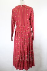 画像3: Jane Marple Dans Le Salon / Granny’s buttons day dress  赤 I-26-07-09-073-JM-OP-SA-ZI (3)