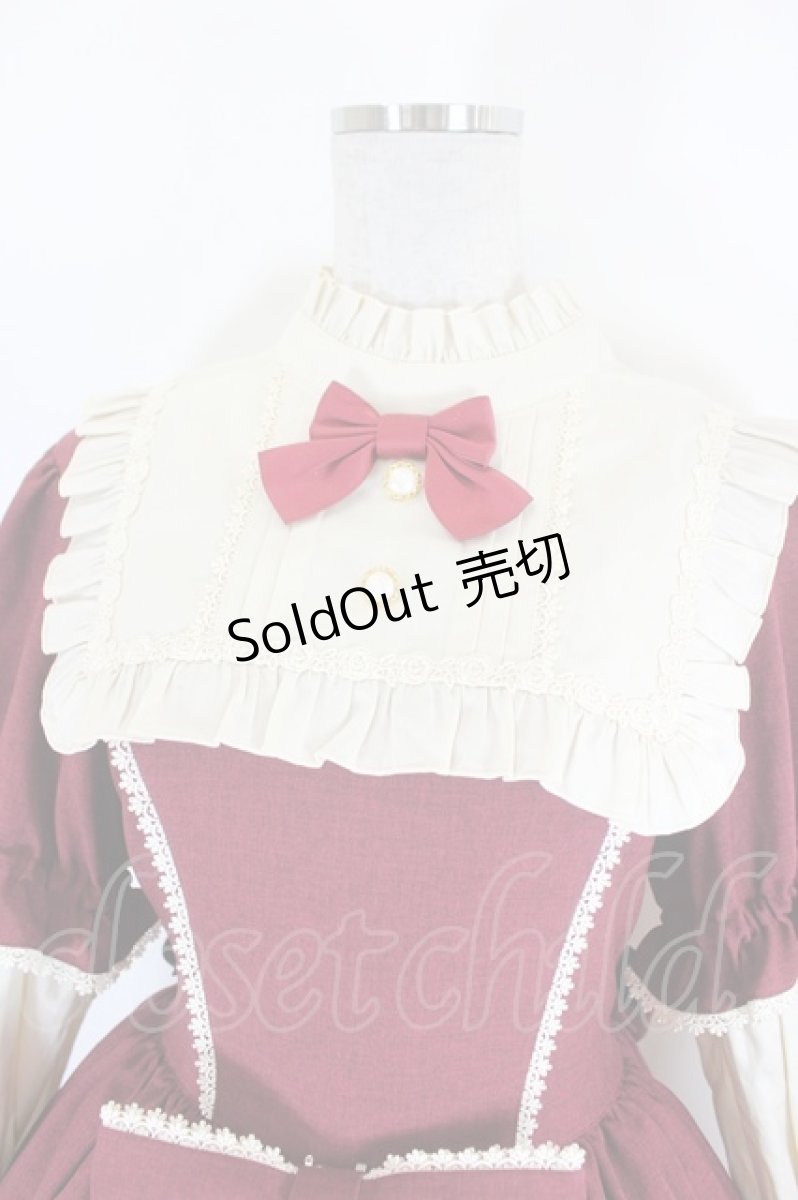 画像2: metamorphose / 付け袖付きワンピース  ワイン I-26-07-09-084-ME-OP-TE-ZI (2)