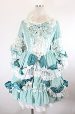 画像1: BABY,THE STARS SHINE BRIGHT / アンリエッタ姫の舞踏会ワンピースドレス・キャノティエセット  グリーン I-26-07-09-095-BA-OP-SA-ZI (1)
