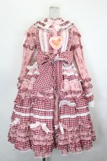 画像1: BABY,THE STARS SHINE BRIGHT / Berry Sweet Bouquetロングワンピース  ピンク I-26-07-09-096-BA-OP-SA-ZI (1)