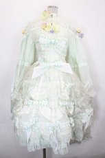 画像1: BABY,THE STARS SHINE BRIGHT / Parlement of foules Menuet 鳥たちが集い白薔薇が香る恋の歌 ワンピースドレス  ミント I-26-07-09-097-BA-OP-SA-ZI (1)