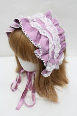 画像1: metamorphose / ブリム付ヘッドドレス  ラベンダー I-26-07-09-113-ME-AC-TE-ZI (1)