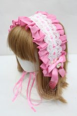 画像1: Hoshibako Works / ジェミニ・ローズ-スリム-ヘッドドレス  ピンク I-26-07-09-114-LO-AC-TE-ZI (1)