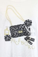 画像4: INGEBORG / INGEBORGアイコン発泡ｐｔ.カットソー 4(サイズ11号) 白Ｘ黒Ｘゴールド I-26-07-09-010-LO-TO-SA-ZI (4)