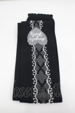 画像2: Angelic Pretty / Lacyレースアップオーバーニー  黒 I-26-07-09-128-AP-ZA-TE-ZI (2)