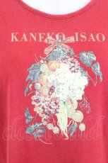 画像4: KANEKO ISAO / ロゴ&フルーツプリント半袖カットソー  赤 I-26-07-09-017-EL-TO-SA-ZI (4)