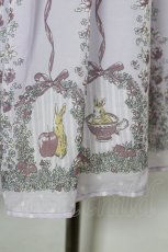 画像3: axes femme POETIQUE / うさぎ柄シフォンワンピース  ラベンダー I-26-07-11-056-AX-OP-TE-ZI (3)