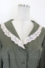 画像3: axes femme / 後ろレースアップワンピース  カーキ I-26-07-11-059-AX-OP-TE-ZI (3)