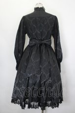 画像2: ATELIER PIERROT / Victorian Reverie Dress  黒 I-26-07-11-063-EL-OP-SA-ZI (2)