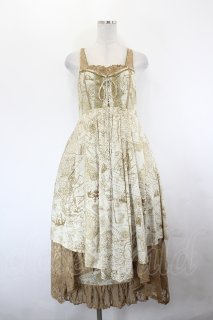Ozz On 地図柄　ロングワンピース Ozz On（オッズオン）の古着 ゴス美品！