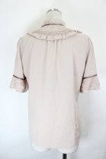 画像2: axes femme / 透けレースとろみ半袖ブラウス  ピンク I-26-07-11-009-AX-BL-TE-ZI (2)