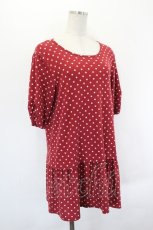 画像4: PINK HOUSE / 水玉カットソーワンピース  レッド I-26-07-11-081-LO-OP-SA-ZI (4)