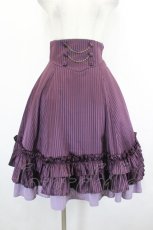 画像1: ATELIER BOZ / クローディアミニスカート  パープル I-26-07-11-095-EL-SK-SA-ZI (1)