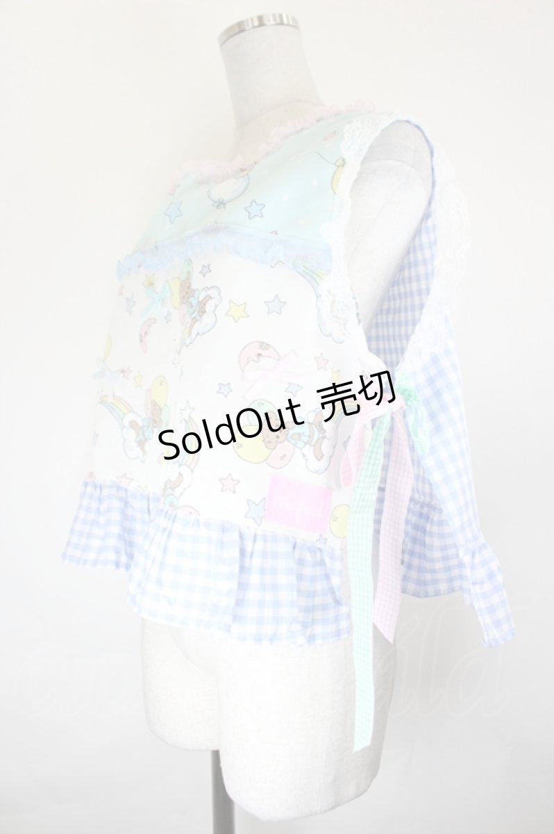 画像3: Nile Perch / バルーンくまさんベスト  サックスＸ青Ｘ白 I-26-07-11-013-LO-TO-SA-ZI (3)