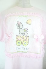 画像3: Nile Perch / プードル&チュールカーテンTシャツ  ピンクＸ白 I-26-07-11-014-LO-TO-SA-ZI (3)