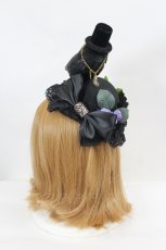 画像3: GOTHIC HOLIC / 帽子ふくろうのミニハット  ブラック I-26-07-11-119-PU-AC-SA-ZI (3)