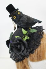 画像5: GOTHIC HOLIC / 帽子ふくろうのミニハット  ブラック I-26-07-11-119-PU-AC-SA-ZI (5)