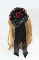 画像3: Melancholic Marchen / ローズ&フェザークリップ  レッド×ブラック I-26-07-11-120-LO-ZA-SA-ZI (3)