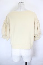 画像2: axes femme / クルーネック半袖カーディガン  ベージュ I-26-07-11-017-AX-TO-TE-ZI (2)