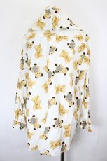 画像2: PINK HOUSE / チェックくまさん総柄フードブラウス  白 I-26-07-11-023-LO-BL-SA-ZI (2)