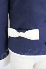 画像4: kokokim / ハートワッペン刺繍ジャケット M 紺Ｘ白 I-26-07-12-049-LO-JA-SA-ZI (4)