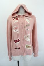 画像1: PINK HOUSE / フード付きニットカーディガン  ピンク I-26-07-12-050-LO-TO-SA-ZI (1)