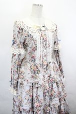 画像4: Innocent World / 華麗な薔薇のロココドレス M 薔薇グレイッシュバイオレット I-26-07-12-054-IW-OP-SA-ZI (4)