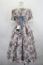 画像8: Innocent World / 華麗な薔薇のロココドレス M 薔薇グレイッシュバイオレット I-26-07-12-054-IW-OP-SA-ZI (8)