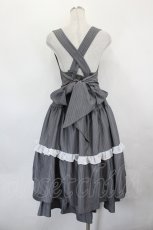 画像3: axes femme POETIQUE / ストライプジャンスカ M グレーＸ白 I-26-07-12-062-AX-OP-SA-ZI (3)