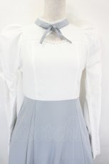 画像5: DearMyLoveRose / デコルテオープンクラシカルワンピース M 白Ｘ青 I-26-07-12-067-LO-OP-SA-ZI (5)