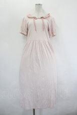 画像1: PINK HOUSE / misako×erinko フリル衿付きカットソーワンピース  ピンク I-26-07-12-075-LO-OP-SA-ZI (1)