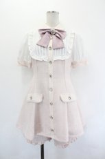 画像1: Ank Rouge / ラメツイードセットアップ  ピンクＸ白 I-26-07-12-077-CA-PA-SA-ZI (1)