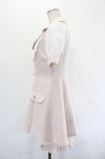 画像2: Ank Rouge / ラメツイードセットアップ  ピンクＸ白 I-26-07-12-077-CA-PA-SA-ZI (2)