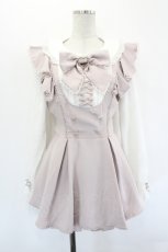 画像1: LIZ LISA / フリルスピンドルセットアップ  ピンクＸ白 I-26-07-12-083-LO-OP-SA-ZI (1)
